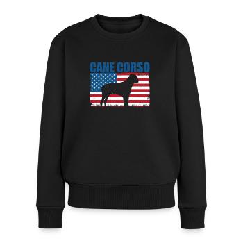 Cane Corso - Women's Premium Organic Jumper - black - Front - Julia (174cm)
