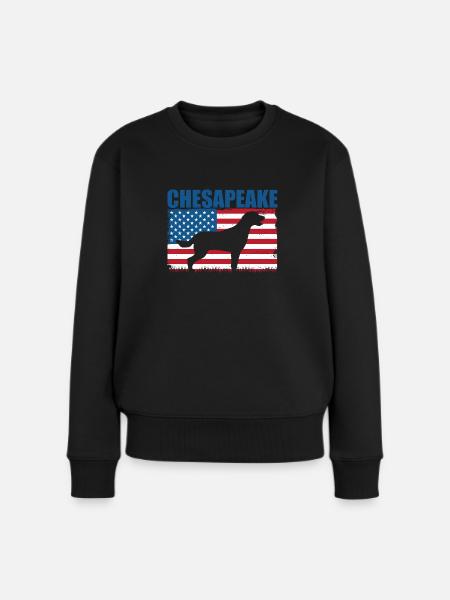 Chesapeake Bay Retriever - Frauen Premium Bio Pullover - Schwarz