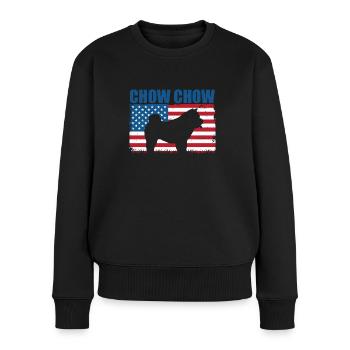 Chow Chow - Women's Premium Organic Jumper - black - Front - Julia (174cm)