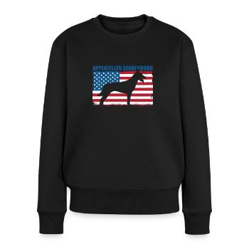 Berger belge malinois - Pull Premium bio Femme - noir - Devant - Julia (174cm)