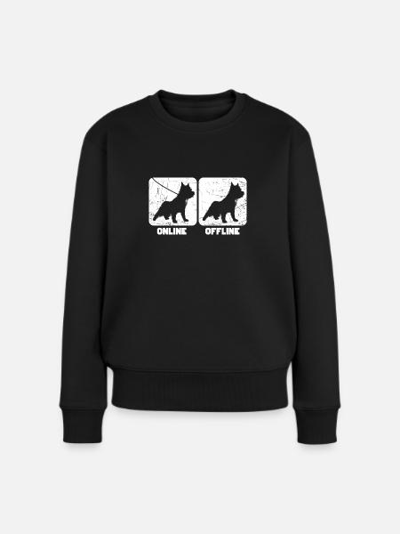 Cairn Terrier - Frauen Premium Bio Pullover - Schwarz