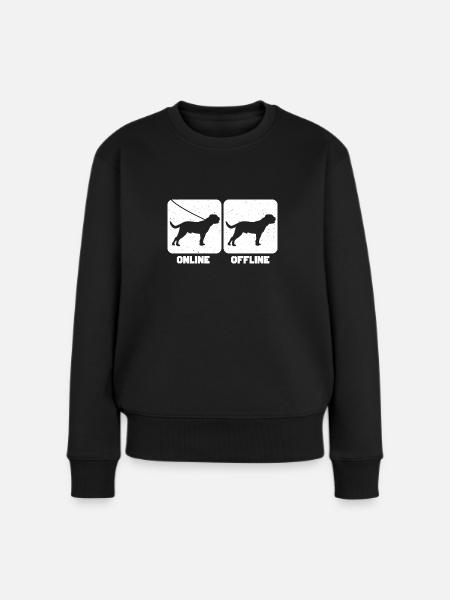 Bordeauxdogge - Frauen Premium Bio Pullover - Schwarz