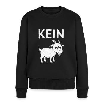 Lustiger Spruch Witzig Kein Bock Geschenkidee - Frauen Premium Bio Pullover - Schwarz - Vorne - Julia (174cm)