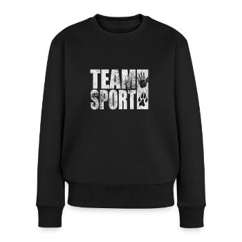 Team Sports Motif Hand Paw Dog Sport Grunge IGP - Pull Premium bio Femme - noir - Devant - Julia (174cm)