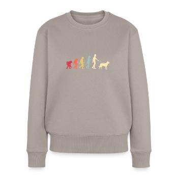 Beauceron Dog - Women's Premium Organic Jumper - taupe - Front - Julia (174cm)