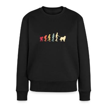 Berner Sennenhund - Frauen Premium Bio Pullover - Schwarz - Vorne - Julia (174cm)