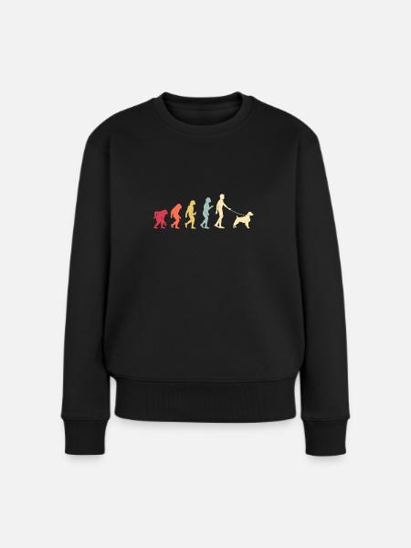 Brittany Spaniel Epagneul Breton Hund - Frauen Premium Bio Pullover - Schwarz