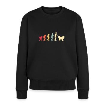 Kaukasischer Owtscharka Caucasian Shepherd Dog - Frauen Premium Bio Pullover - Schwarz - Vorne - Julia (174cm)