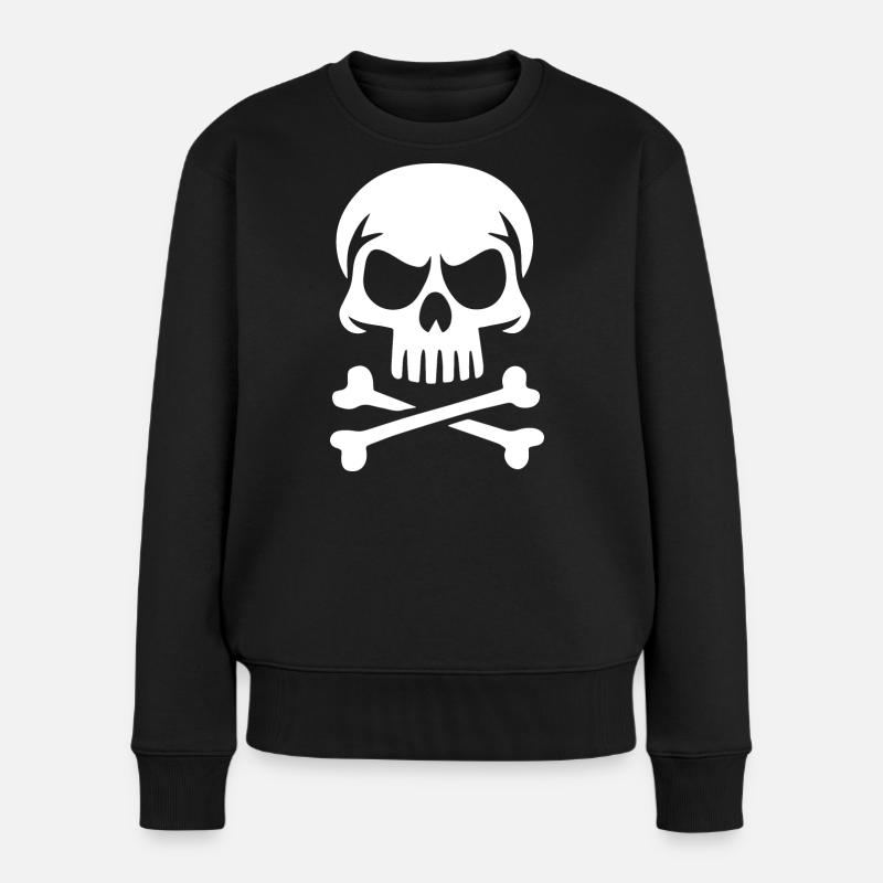 Crâne de Sapiens - Pull Premium bio Femme - noir