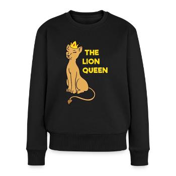 The lioness queen the lioness queen for women - Women's Premium Organic Jumper - black - Front - Julia (174cm)