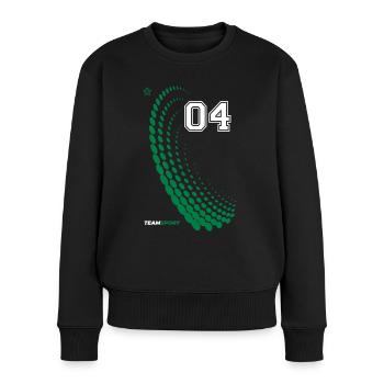 04 JERSEY Jersey Numéro Quatre Sport Team Game Motif - Pull Premium bio Femme - noir - Devant - Julia (174cm)