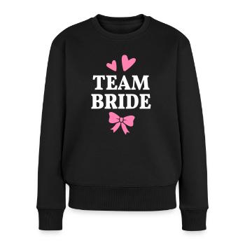 Équipe Bride Hen Party Mariage - Pull Premium bio Femme - noir - Devant - Julia (174cm)