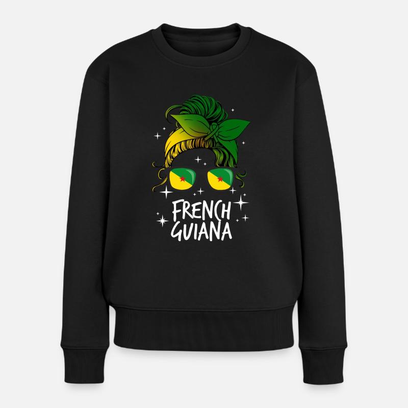 Guyane française - Pull Premium bio Femme - noir