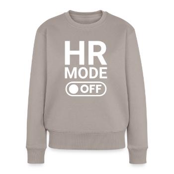 HR Mode OFF - Women's Premium Organic Jumper - taupe - Front - Julia (174cm)