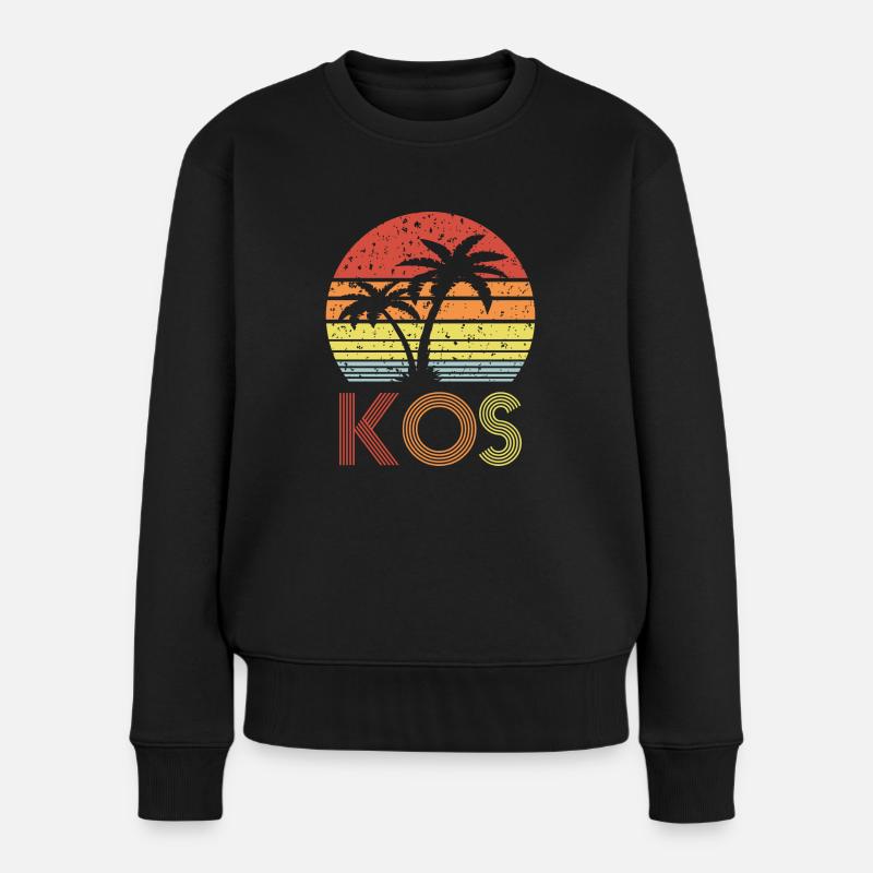 Kos - Frauen Premium Bio Pullover - Schwarz