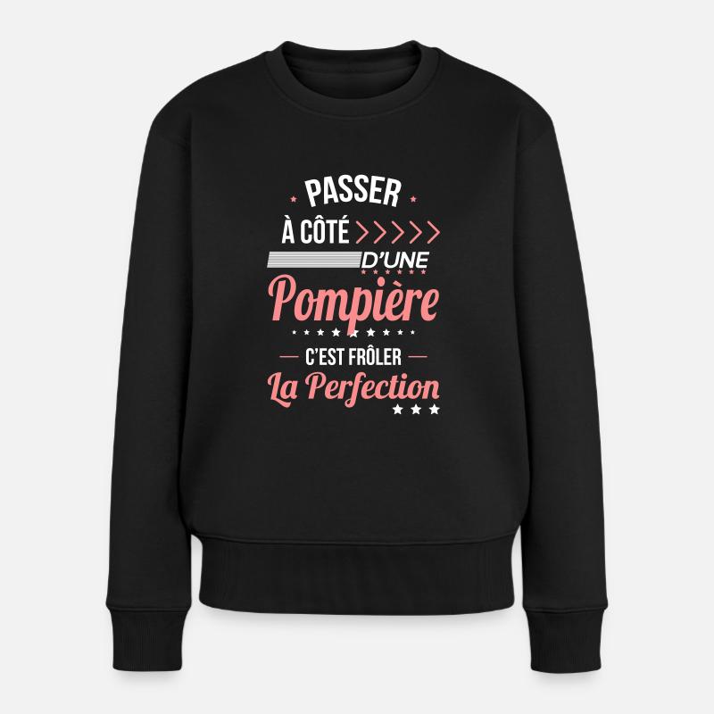 Pompière - Frôler la perfection - Pull Premium bio Femme - noir