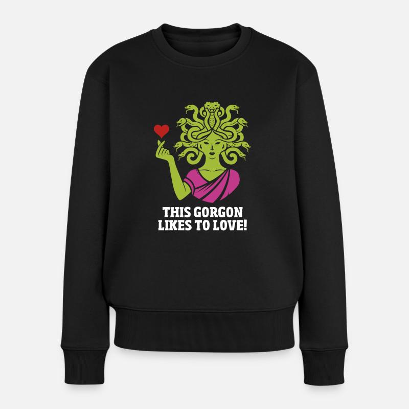 L’amour pétrifiant - Pull Premium bio Femme - noir