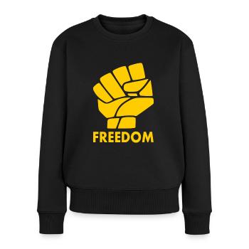 Freedom - Women's Premium Organic Jumper - black - Front - Julia (174cm)