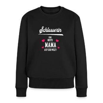 Schlosserin Beste Mama Muttertag Geburtstag - Frauen Premium Bio Pullover - Schwarz - Vorne - Julia (174cm)