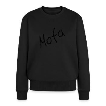 Mofa - Frauen Premium Bio Pullover - Schwarz - Vorne - Julia (174cm)