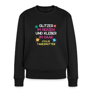 Kinderbetreuung Erzieherin Kita Tagesmutter - Frauen Premium Bio Pullover - Schwarz - Vorne - Julia (174cm)