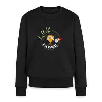 Brennball Siegerin Gewinner Turnier Meisterschaft - Frauen Premium Bio Pullover - Schwarz - Vorne - Julia (174cm)