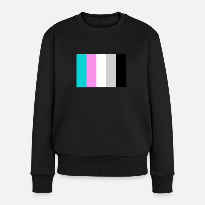 Miami Vice Color Theme - Frauen Premium Bio Pullover - Schwarz