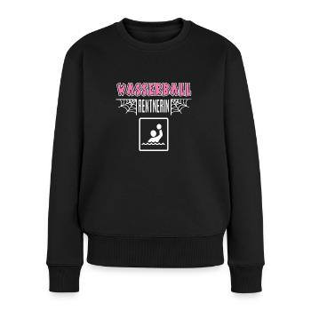 Wasserball Rentnerin Rente Ruhestand Spielerin - Frauen Premium Bio Pullover - Schwarz - Vorne - Julia (174cm)