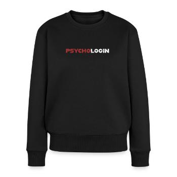 Psychologin - lustig - Frauen Premium Bio Pullover - Schwarz - Vorne - Julia (174cm)