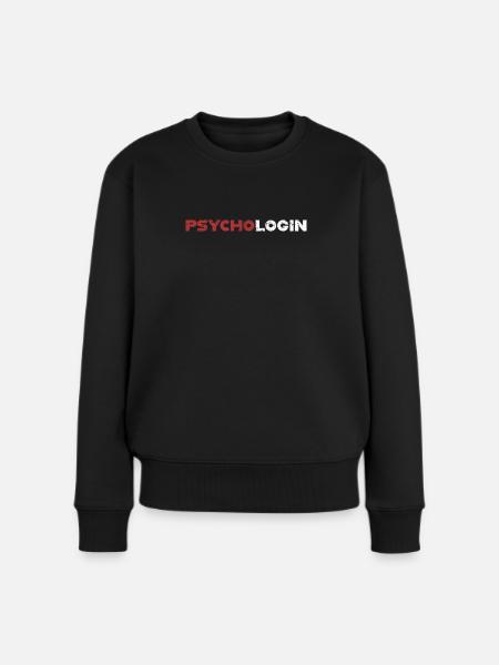Psychologin - lustig - Frauen Premium Bio Pullover - Schwarz
