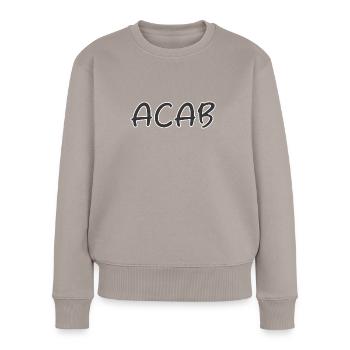 ACAB - Women's Premium Organic Jumper - taupe - Front - Julia (174cm)