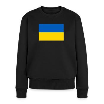 Ukraine drapeau ukrainien drapeau - Pull Premium bio Femme - noir - Devant - Julia (174cm)