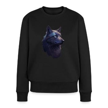 Wolf Wolf Head Scratch Marks Claws Wild Forest Hunter - Pull Premium bio Femme - noir - Devant - Julia (174cm)
