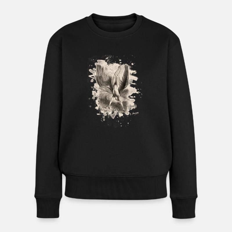 Icarus - Frauen Premium Bio Pullover - Schwarz