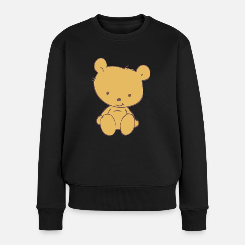 Toy Teddy Bear - Frauen Premium Bio Pullover - Schwarz