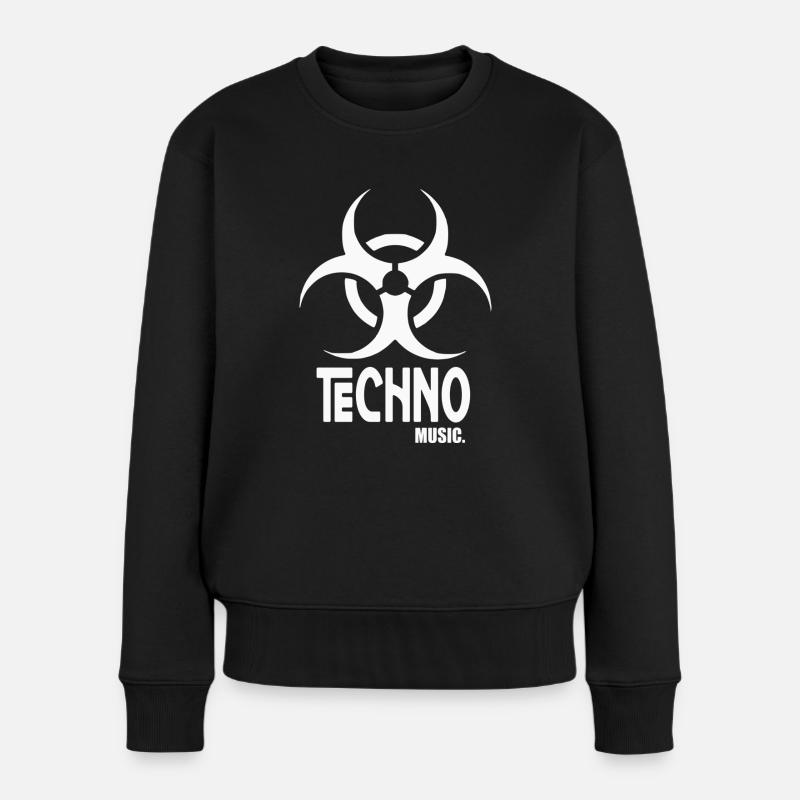 Musique techno - Pull Premium bio Femme - noir