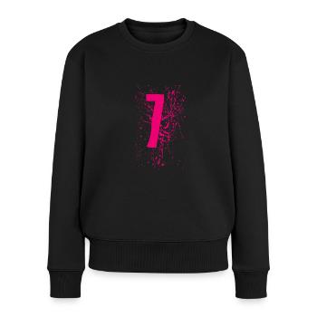 7 - Women's Premium Organic Jumper - black - Front - Julia (174cm)