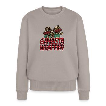 Emballage Gangsta - Pull Premium bio Femme - taupe - Devant - Julia (174cm)