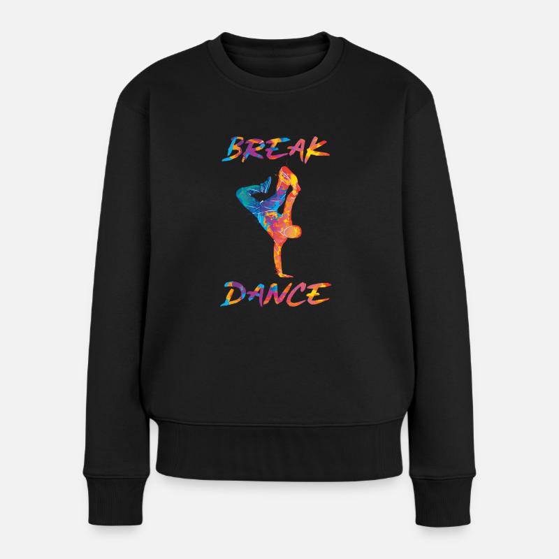 Breakdance breaker bboy hip hop - Pull Premium bio Femme - noir