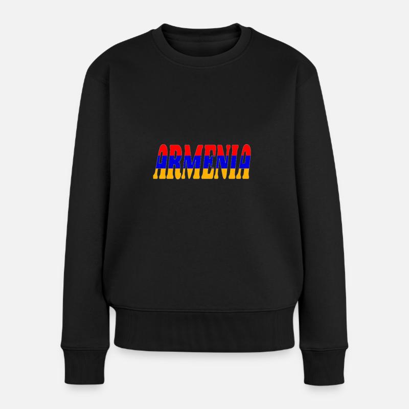 Armenia - Women's Premium Organic Jumper - black