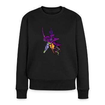 Evangelion. EVA01 von INKPALI - Frauen Premium Bio Pullover - Schwarz - Vorne - Julia (174cm)