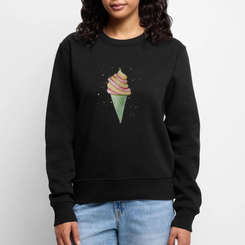Softeis mit Sprinkles Frauen Premium Bio Pullover