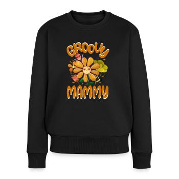Groovy Mammy Family Matching Vintage Family - Women's Premium Organic Jumper - black - Front - Julia (174cm)