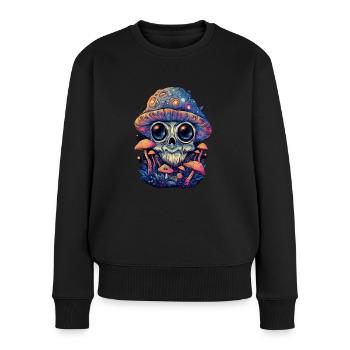 Trippy Goblin - Women's Premium Organic Jumper - black - Front - Julia (174cm)