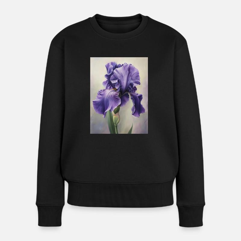 Iris FL 113 - Frauen Premium Bio Pullover - Schwarz