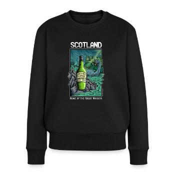 Scotland: Home of the Great Whiskeys - Women's Premium Organic Jumper - black - Front - Julia (174cm)