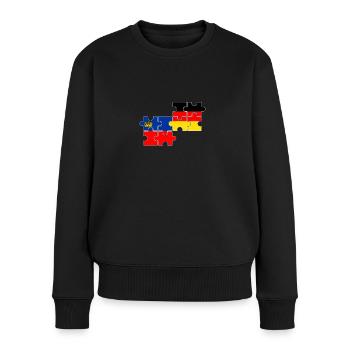 Liechtenstein Allemagne Drapeau Liechtensteiner - Pull Premium bio Femme - noir - Devant - Julia (174cm)
