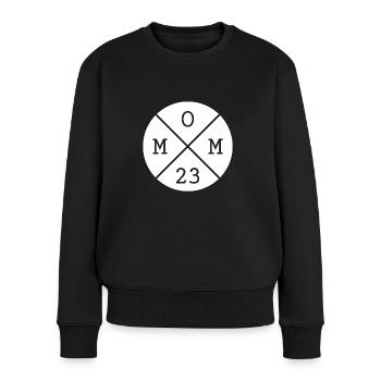 Mama 2023 Mutter Mom Muttertag Geschenk - Frauen Premium Bio Pullover - Schwarz - Vorne - Julia (174cm)