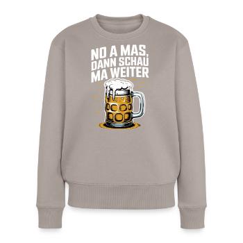 Bier Spruch Prost Krug - Frauen Premium Bio Pullover - Taupe - Vorne - Julia (174cm)
