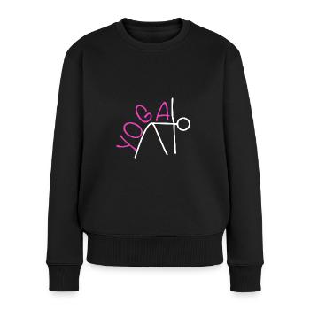 Yoga - Pull Premium bio Femme - noir - Devant - Julia (174cm)